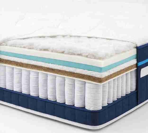 Luxe hybrid mattress with pocket springs and comfort layers